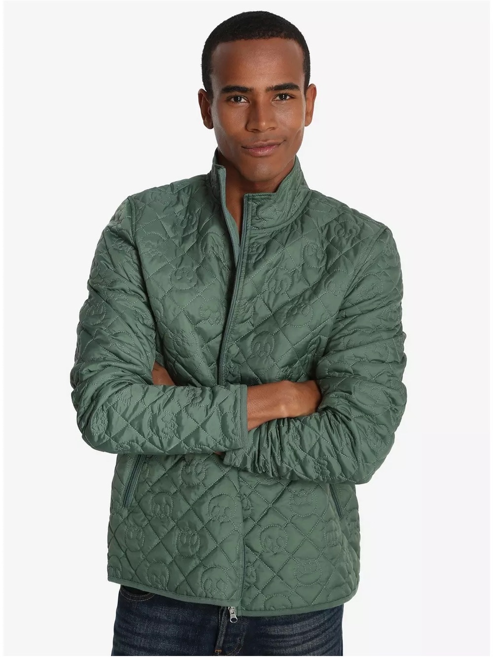 Star Wars Quilted Puffer Jacket in Olive Green